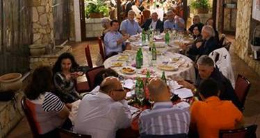 The Investiture Dinner in Pergusa, Enna organised by the Grand Priory of Sicily in June 2013